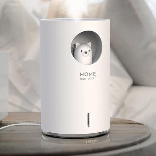 Humidifier New Cute Pet Humidifier Home Desktop Car Aromatherapy Humidifier Creative Night Lamp 700 Ml Mute Humidifier