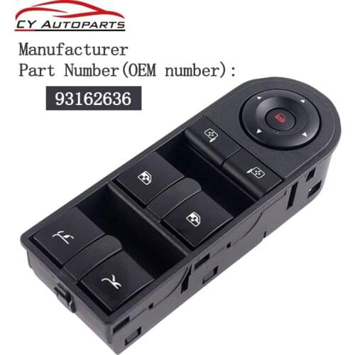 YAOPEI High Quality Brand New Electric Power Window Master Control Switch For Opel Tigra Twintop 2007 93162636