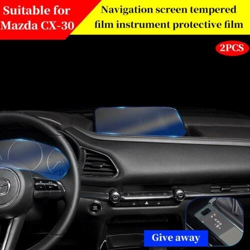 FOR Mazda CX-30 CX30 Tempered Glass Car Navigation Screen Protector Display Film LCD protective sticker