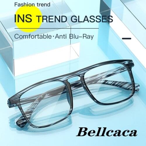 Bellcaca Women Eyeglasses Anti-Blue Rays Light Computer Optical Spectacle Frame Clear Lens Eye Glasses Frame For Female