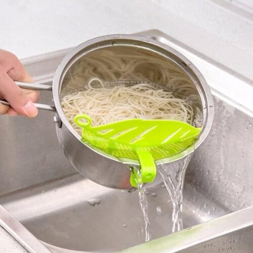 1PC Leaf Shape Durable Clean Rice Wash Sieve Beans Peas Cleaning Gadget Kitchen Clips Fruit & Vegetable Tool Household Free Ship