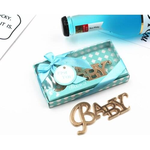 100pcs Bottle Opener Gold Feeding Bottle Beer Openers for Baby Shower Return Gifts for Guest Souvenirs Bottle Opener NO206