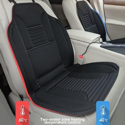 12V-24V Universal Heated Car Seat Cushion Cover Fast Thicken Electric Heater Pad Winter Warmer Heating Pad Car Accessories