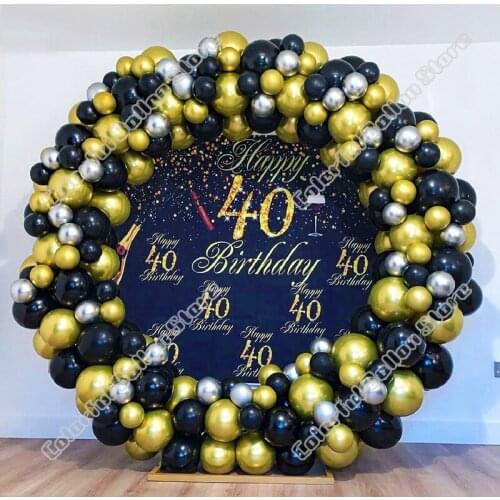 175pcs Silver Wedding Birthday Anniversary Party Background Gold Hoilday Balloon Arch Garland Graduation Dinner Table Decoration