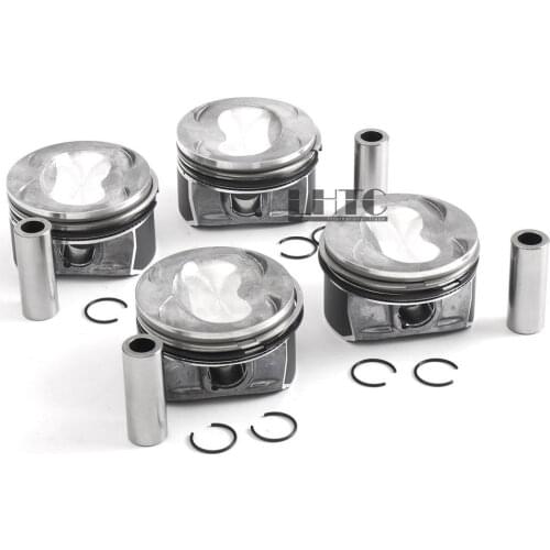 4x 76,51mm Pistons Rings 19mm Wrist Assembly For VW Golf Passat CC Tiguan Scirocco AUDI A1 1.4TSI EA111 Turbocharged