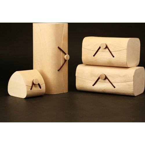 6 Pcs Creative Wooden Tea Packing Box General Black Tea Storage Jar Jewelry Exquisite Gift Box Kitchen Food Storage Organizer