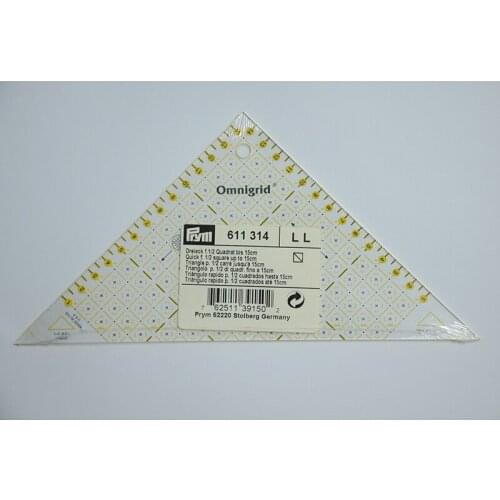 611314Quick Triangle Ruler 1/2 square cm