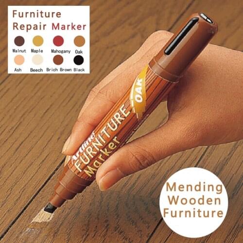 8Color 2-5MM Wood Furniture Floor Tables Chairs Remover Scratch Repair Cloth Paint Marker For Mending Concealer Light Dark Color