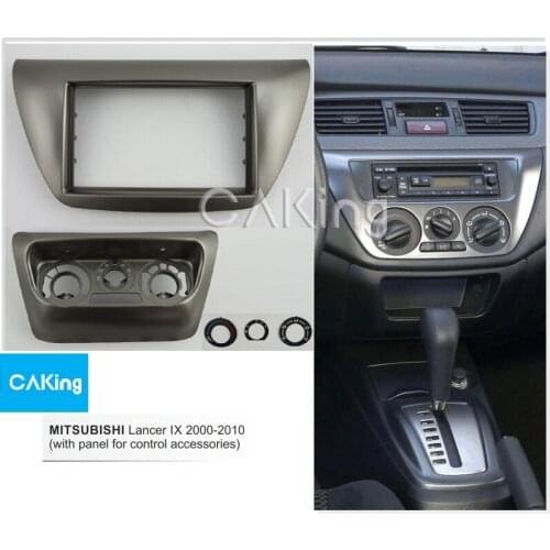 Double Din Car Fascia Radio Panel for MITSUBISHI Lancer IX 2000-2010 Audio Frame Dash Fitting Kit Install Facia Face Plate Bezel