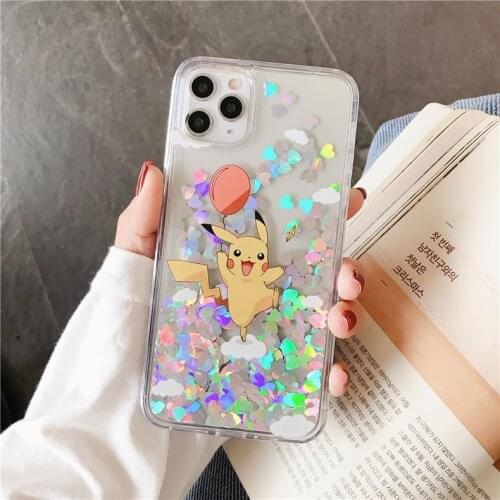2021 Newest Fashion Pokemon Pikachu Phone Case for Iphone11 12 IPhone X XR Cell Phone Case Cute Cartoon Silicone Case Couples