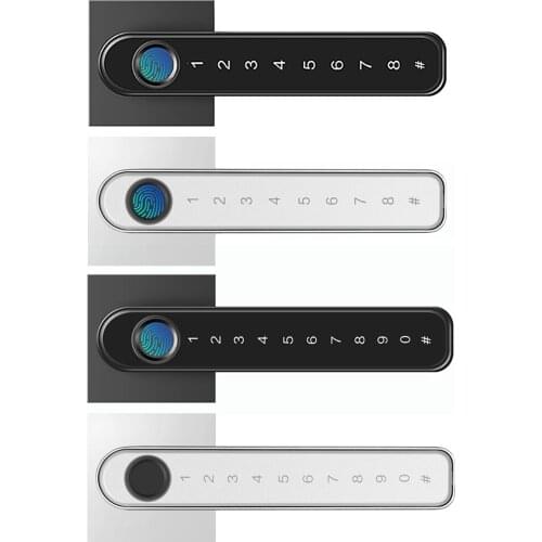 Fingerprint Password Door Lock Smart App Biometric Fingerprint Lever Handle Lock Password Electronic Door Padlocks