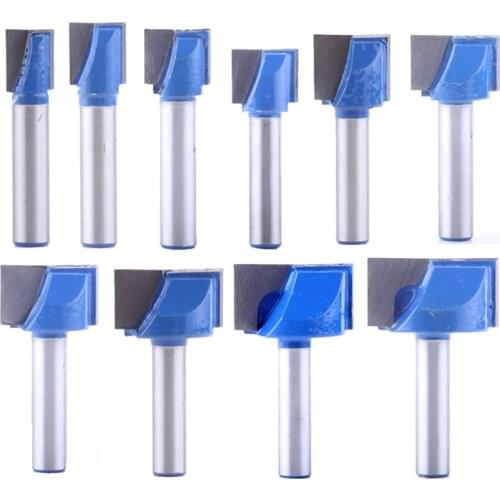 ABSF 10Pcs 8Mm Cleaning Bottom Engraving Bit Router Bit 10,12,14,16,18,20,22,25,28,30Mm Diameter Cnc Milling Cutter