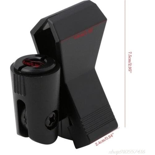 Flexible Microphone Mic Stand Accessory Plastic Clamp Clip Holder Mount Black O14 20 Dropshipping