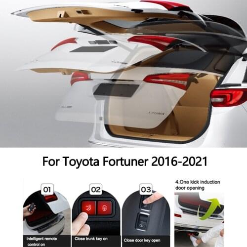 Electric Tailgate For Toyota Fortuner 2016-2021 Power Trunk Lift Electric Hatch Tail Gate Auto Rear Door Tail Box Intelligent