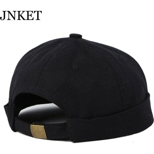 JNKET New Men Women‘s Skullcap Sailor Cap Beanies Hat Retro Brimless Hat Hip Hop Cap Outdoor Sport Cap Casual Pumpkin Hat