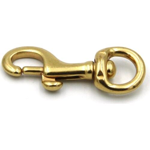 Brass Trigger Hook Bolt Snap Closure Gold Swivel Clasp Clip Bag Hangger Leather Hardware