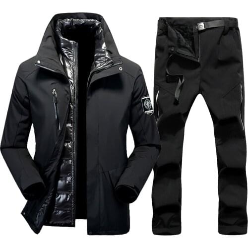 Thick Warm Winter Ski Suit for Women Windproof Waterproof Outdoor Snow Jackets And Pants Female Snowboard Tracksuits women Brand