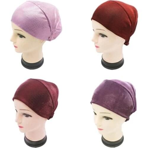 Muslim turban scarf for women islamic inner hijab caps Arab wrap head scarves femme musulman turbante mujer
