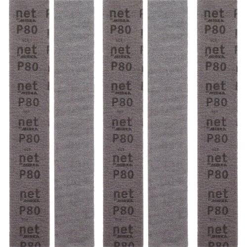 Free shipping 5 sheets Mesh sandpaper 400*70mm Abrasive Sanding Discs Hook Loop Dry Grinding Sandpaper 80 120 180 240 320 grit