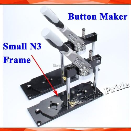 N3 NEW Professional Small All Steel Button Maker Rack Frame Without Interchangeable Mould