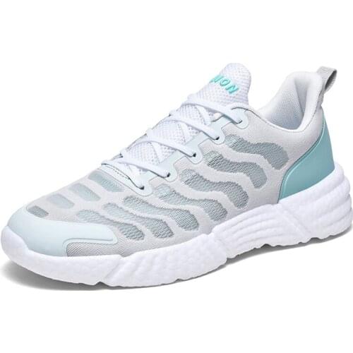 New Men Sneakers Mesh Casual Shoes Lac-up Shoes Men Light Comfortable Breathable Couple Walking Sneakers Zapatillas Hombre