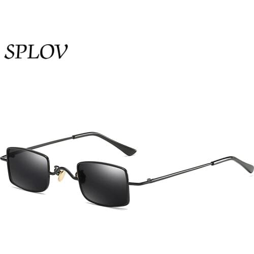 New Small Rectangle Sunglasses Men Women Retro Metal Simple Sun Glasses Street Fashion Stylish Shades Male Female Gafas de Sol
