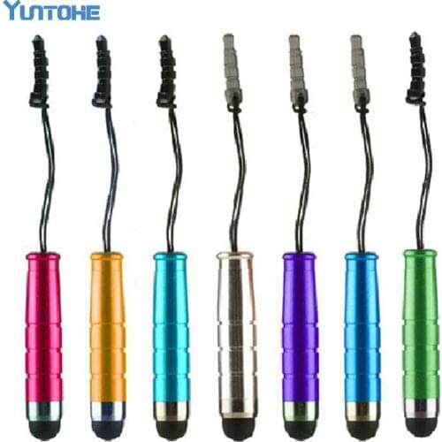 Wholesale Mini Stylus Touch Screen Pen With Anti-Dust Plug For ipad iphone For Capacitive Screen Phone and Tablet PC 10000pcs