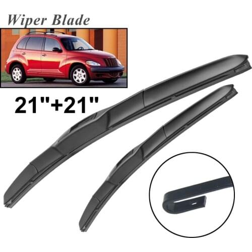 Okowiper RHD & LHD Front Wiper Blades For Chrysler PT Cruiser 2000 - 2010 Windshield Windscreen Front Window 21"+21"