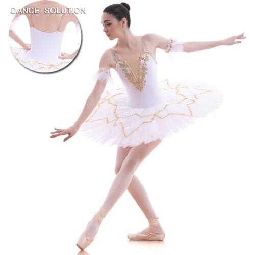 Professional Classic Ballet Tutus for Child and Adult Stage Performance White Ballet Dance Tutu Costumes BLL046