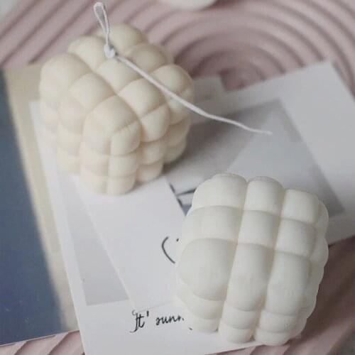 Simple Geometric Square Candle Silicone Mold Creative Design Home Decoration Scented Candle Decoration DIY Candle Silicone Mold