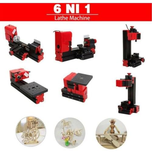 Samger Mini Lathe Machine 24W 20000rpm DIY Multi-functional Motorized Transformer Multipurpose Machine Metal/Wood Lathe
