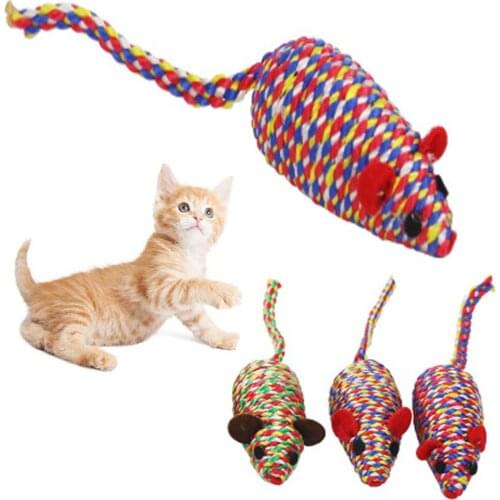 Cute Cat Play Toy False Mouse Pet Kitten Funny Movement Rat Little Interactive Bite Toy Kitten Chewing Toys Molar Rite Resistant