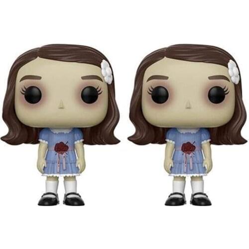 The Shining Figures The Grady Twins #2 Pack (Bloody Chase Edition) Figurine Horror Movies Doll Toy Frightening Halloween Gift