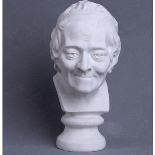 Voltaire Bust Statue Resin Craftwork Francois-Marie Arouet Office Hotel Living Room Decoration Line Drawing Teaching Aids