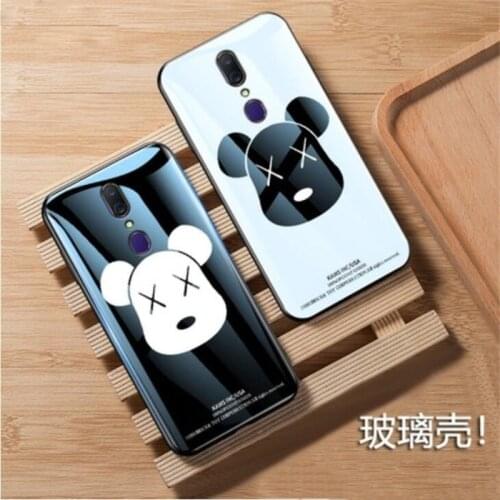 BONVAN Glass Case For Oppo R19 R17 Find X2 Pro Lite RX17 Neo Hard Cover For Oppo R7S R15 Dream Mirror R15X K1 Bear Couqe Capa