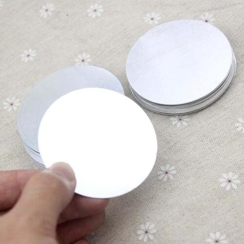 58mm Sublimation Aluminum Stamping Blanks 2.28 Inch Diameter Raw Brushed Finish Round Circle Disc Tags 0758LT