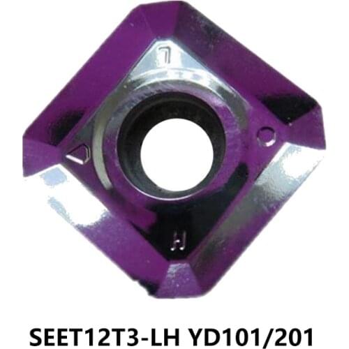 Original Carbide Inserts SEET12T3-LH YD101 YD201 SEET 12T3 Lathe Cutter Milling Turning Tools CNC