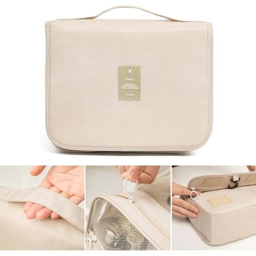 Hanging Travel Toiletry Bag Water-Resistant Makeup Cosmetic Bag Makeup Cosmetic Case for Outdoor Travel ALI88