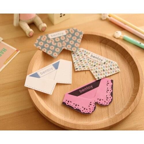 4PCS Novelty PVC Collar Bookmark Promotional Gift Stationery School Office Supply Escolar Papelaria korean papelaria