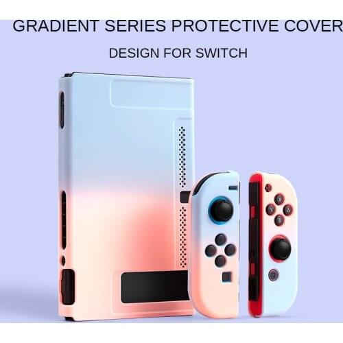 Gradient Color Protective Case Hard Cover Shell Skin Friend High Quality Tight Fit for Nintendo Switch NS Console Accessories