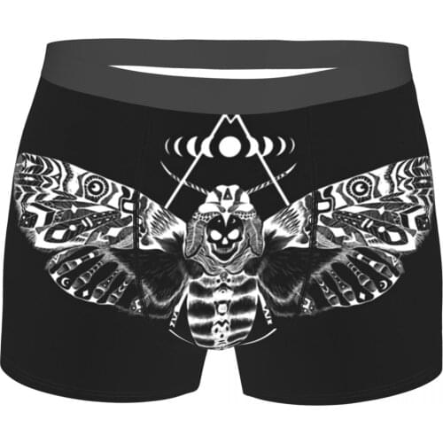 Goth Anime Japanese Manga Underpants Cotton Panties Man Underwear Sexy Skull Shorts Briefs