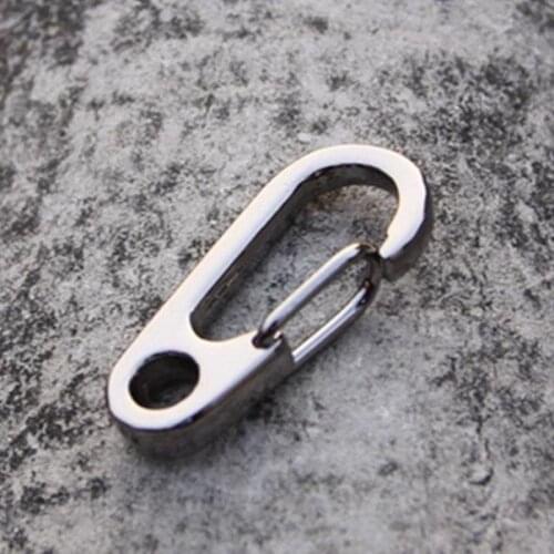 1pcs Mini Carabiners Spring Backpack Clasps Climbing Accessories EDC Keychain Camping Hooks Paracord Tactical Survival Tools