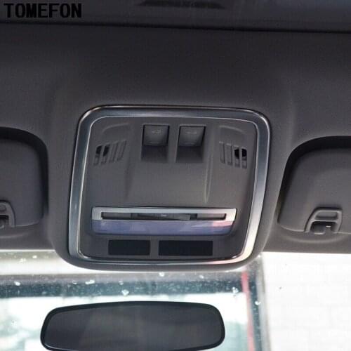 2pcs Car satainless steel For Cruze Chevrolet Cruze Holden 2017 2018 Interior Front reading Light Cover Trim LHD