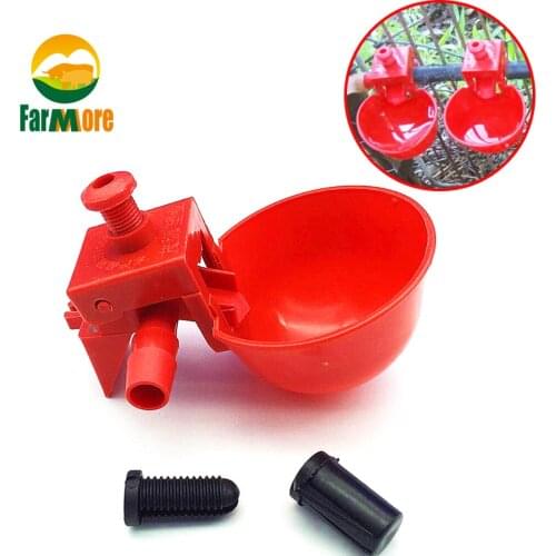 3pcs Bird Cage Chick Coop Feed Quail Drinking Cups Chicken Water Bowl Pigeon Automatic Water Feeder Farm Animal Tool