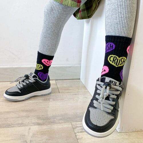 3 Pairs Lot Kids Cotton Smiley Socks Spring Summer Toddler Children Girls Boys Cute Cartoons Sport Long Sock Baby Accessories