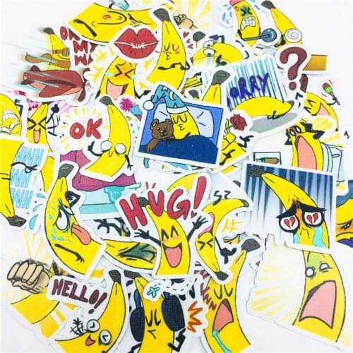 38 PCS Cute expression banana man Stickers Crafts And Scrapbooking stickers book Student label Decorative sticker DIY Stationery