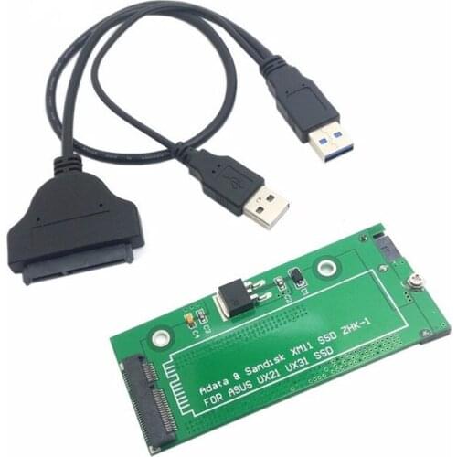 SATA Adapter Adaptor card USB3.0 USB 3.0 sata Cable adapter connector For ASUS EP121 UX21 UX31 SANDISK ADATA XM11 SSD 2.5" 3.5"