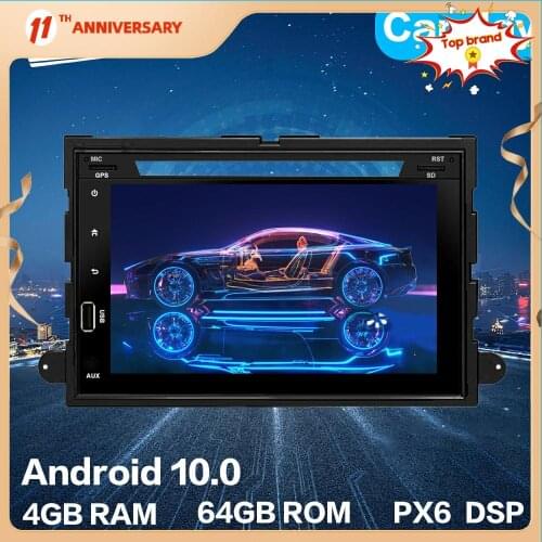Android 10 4G+64GB Car Multimedia Player Radio GPS Navigation Car Stereo IPS Touch Screen Headunit For FORD 2004-2009 F150 EDGE