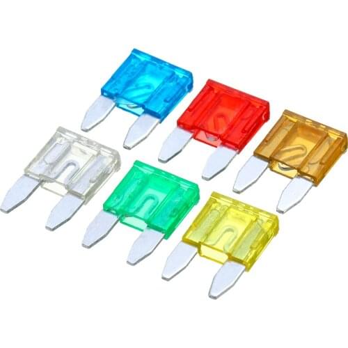 36pcs Car Mini Blade Fuses Automotive Miniature Blade Fuses Car Assortment Set 7.5A 10A 15A 20A 25A 30A Multi Color