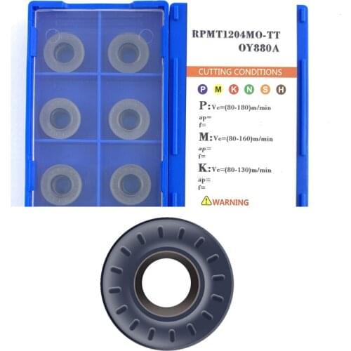 BEYOND RPMT1204 RPMT RPMT1204MO TT OY880A for End Milling Cutter Carbide Inserts Processing Steel Stainless Steel Cast Iron